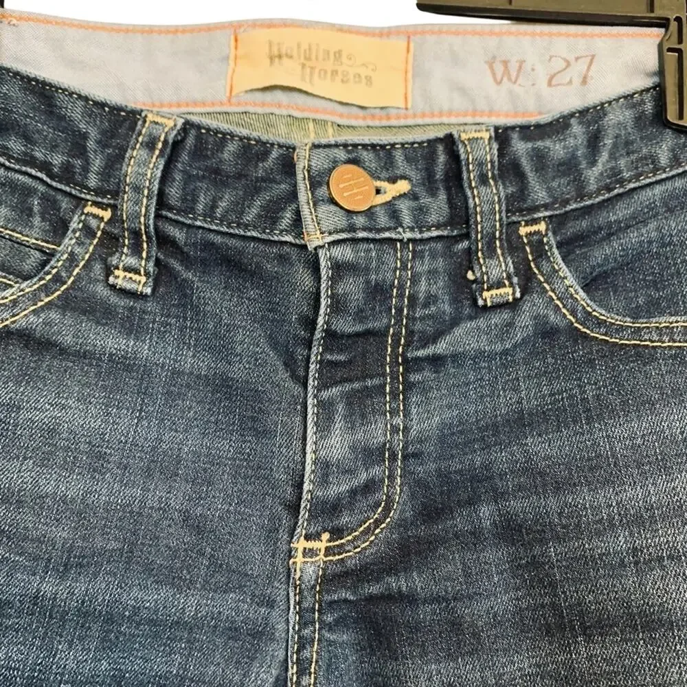 Holding Horses Anthropologie Jean Womens Boy Shorts 11" Inseam Denim sz 27 - Picture 6 of 12